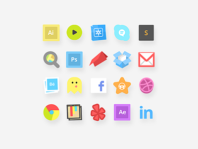 More Flat App Icons