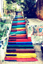 彩色阶梯，每一段都是一阶缤纷 By Strictlydih-zahyners in Beirut, Lebanon 