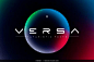 Versa未来科幻极简抽象机能科技品牌logo海报封面标题英文字体包