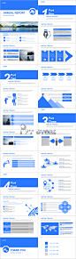 【极致简约】蓝色经典商务咨询汇报总结实用PPT模板3 #色彩# #排版#