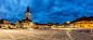 Ionut David在 500px 上的照片Panoramic view of Council Square in Brasov. night view