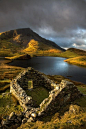 Ancient Ruins, Llyn Dwyarchen, North Wales