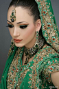 Beautiful  Indian Bride in Emeralds