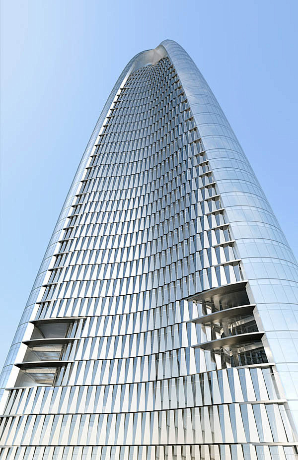 全球第三高楼——606米的武汉绿地中心大...
