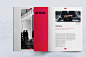 企业商务宣传册时尚杂志排版布局版式设计id模板 12p下载_颜格视觉