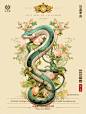 2D插画-蛇 - 小红书