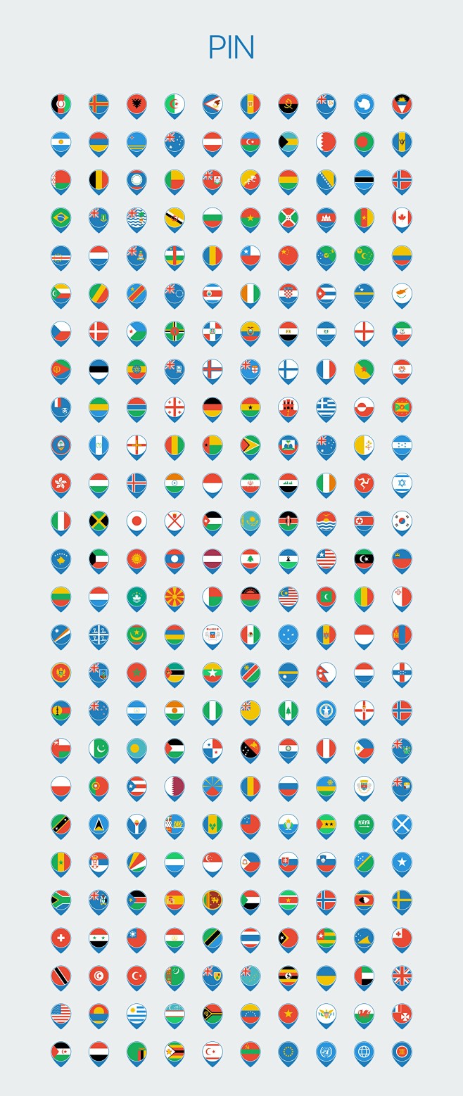 260多个世界各国国旗图标集.sketc...