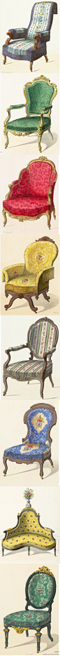 1839-1935法国王室家具手绘图