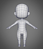 Male SD Character Base Low Poly Model #Character, #SD, #Male, #Model