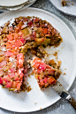 Gluten Free Upside down Rhubarb Cake
