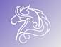 Horse Head Logo Sold : Horse graphic of a horse with a long billowing mane. Purchase by Equestrian Enterprise Inc. to print on clothing items for sale to horse lovers. 