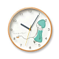 日本Lemnos Kids Modern Clock 异想童话 儿童时钟 薄荷色的风-淘宝网