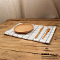 日式和风原创设计餐垫清新手工布垫厨房餐具格子餐布棉麻简约桌布
