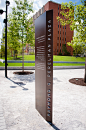 Perelman Plaza Donor Recognition : Donor recognition panels at Drexel University in Philadelphia 