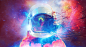 General 2880x1570 abstract astronaut colorful