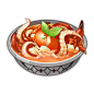 Adeptus' Temptation : Adeptus' Temptation is a food item that the player can cook. The recipe for Adeptus' Temptation is obtainable by opening a Chest on the floating island above Qingyun Peak. Adeptus' Temptation can also be obtained as a reward from the