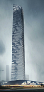 Nanning Tower, Nanning, China :: 60 floors, height 245m, proposal