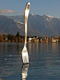 Oldenburg and Bruggen giant fork  even over denken dat we goed moeten zijn met de natuur dat we nog steeds kunnen eten uit de zee: 