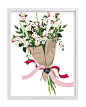 "Michigan Apple Blossom Bouquet" - Art Print by Susan Moyal in beautiful frame options and a variety of sizes.