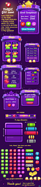 Magical 9 PNG Game Interface Set Part 2 - User Interfaces Game Assets