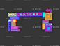 霓虹灯拱门门头活动美陈DP点