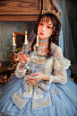 【九歌lolita】春时花宴 周年纪念花嫁 蓝白华丽洋装-淘宝网蓝色系，童话风，华丽可爱，公主，精灵天使，欧风小裙子