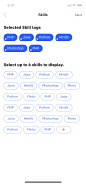 SkillTagz App 设计 兴趣选择