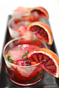 San Pellegrino Blood Orange Mojitos