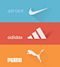 Flat brands on Behance#采集大赛#