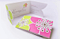 floral pink business card designs 卡片卡口