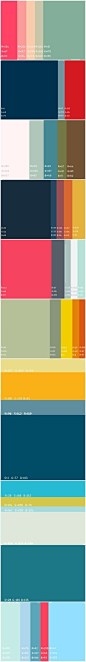 【配色方案】2014年最具人气的逾500组配色方案，绝对不允许错过哦！！！附：怎样选择合适的配色方案（附工具推荐）→http://t.cn/zQHOZdG