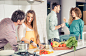 Group of friends cooking at home to have dinner together by Cristian Negroni on 500px