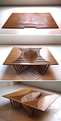 Cool Rising Table - by architectural designer Robert Van Embricqs
