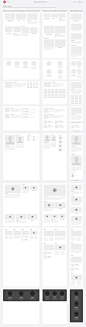 Responsive Website Wireframe Kit : Our new UX Kits Responsive Website Wireframe Kit is a massive library with 30 pages of content blocks, website elements, icons, wireframe examples and templates. Every single component comes in 3 options to quickly creat