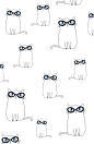 (White Cat Art Print by La Papelerie | Society6から)