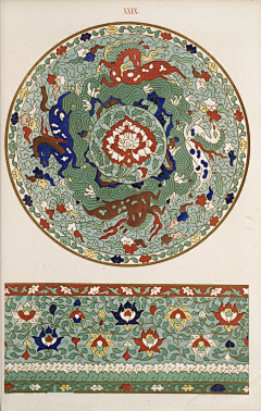 贝壳海天采集到平铺，壁纸，中国传统纹样