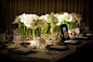 婚礼桌花-各种美丽桌花欣赏(十三) -- 白色桌花
