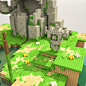 Golem : Compilación de artes hechas en arte voxel