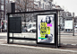 Bus Stop Billboard MockUp :  