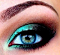 teal smokey eyehttp://www.beubeu.com 