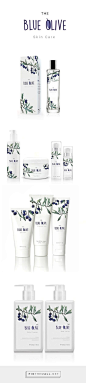 The blue olive's packaging / skin care: 