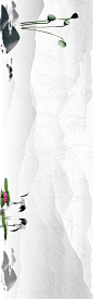 2000新中式横幅中国风背景边框荷花山脉古典艺术海报PSD分层素材-淘宝网