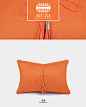 BUZI/样板房抱枕/橙色腰枕/现代橙色抱枕/滚绳腰枕/宜家北欧枕-淘宝网