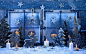 聖誕快樂，窗口，雪花，蠟燭，冬天，雪 壁紙 - 2560x1600@北坤人素材