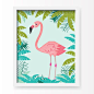 With an effortless modern style, Lucy Darling offers a high-quality Flamingo art print designed to help celebrate the darling moments of a baby's life. • Perfect Nursery Wall Decor! • Great baby showe