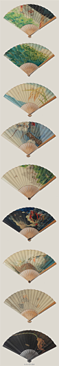 这个夏天的尾巴，中国艺术家皇小小完成了自己的折扇画集夏日忆事。小品大作，清凉人心，引秋生手中。
