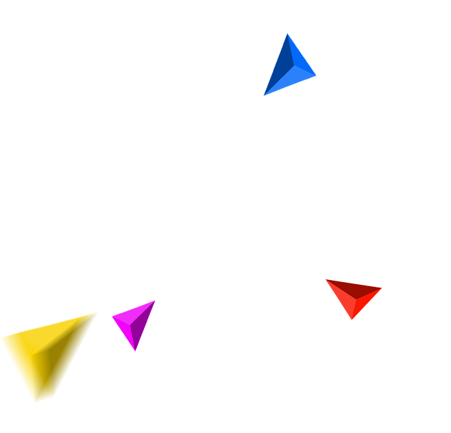 节日 装饰元素  三角 立体三角