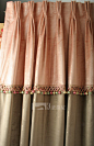 【圣奇尼家居】风靡欧美的竹纤维平绒布到了!粉色+灰咖女儿房窗帘