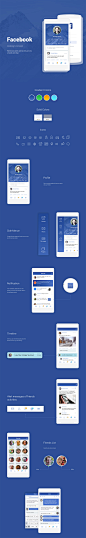 Facebook ios8 App产品包装设计，来源自黄蜂网http://woofeng.cn/