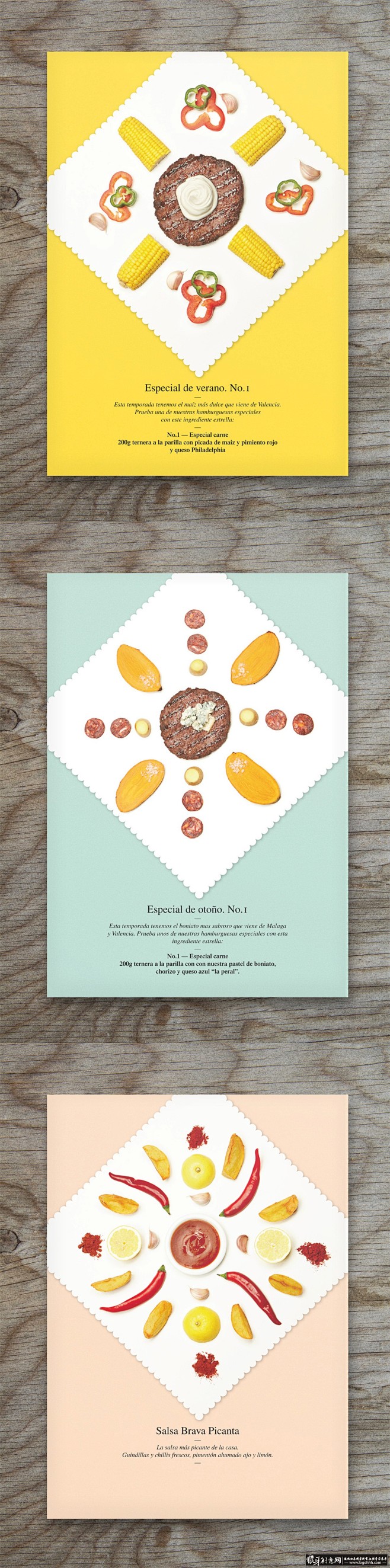 海报灵感 创意餐饮海报设计 玉米 西红柿...